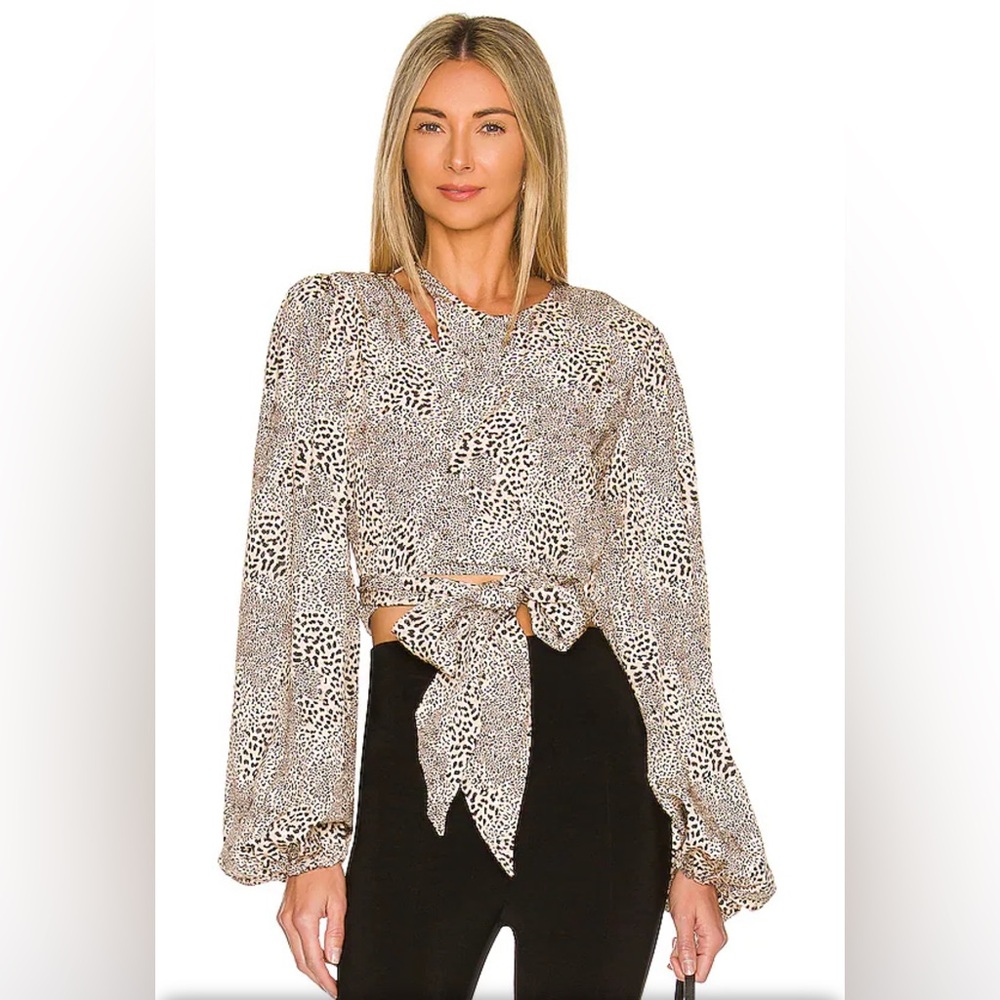LOVERS AND FRIENDS Anderson Top in Cheetah Print $178 Retail NWT